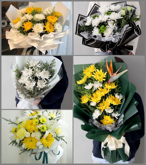 广西桂林叠彩区大河乡白事花束代送